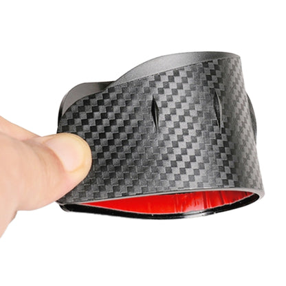 Car Rear View Mirror Rain Eyebrow Cover Catering Mirror PVC Carbon Fiber Pattern Rain Shield by buy2fix