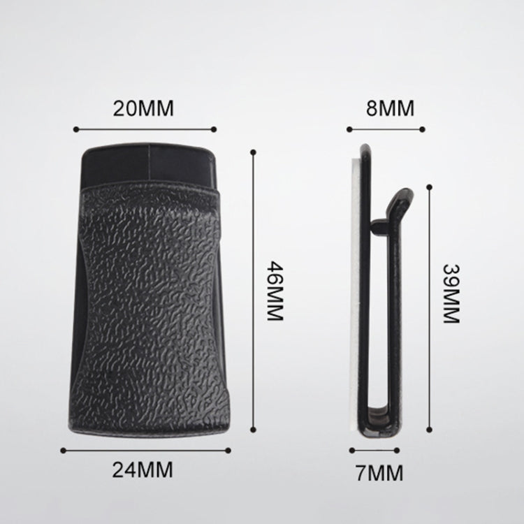 2 Pair Adhesive Car Mini Hook Card Holder by buy2fix