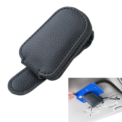Car Sun Visor Glasses Clip Multi-functional Card Storage Bracket (Black) by buy2fix