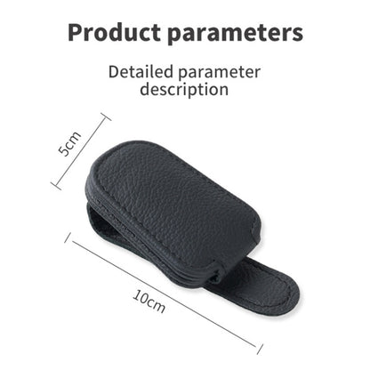 Car Sun Visor Glasses Clip Multi-functional Card Storage Bracket (Red) by buy2fix