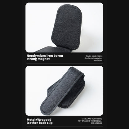 Car Sun Visor Glasses Clip Multi-functional Card Storage Bracket (Beige) by buy2fix