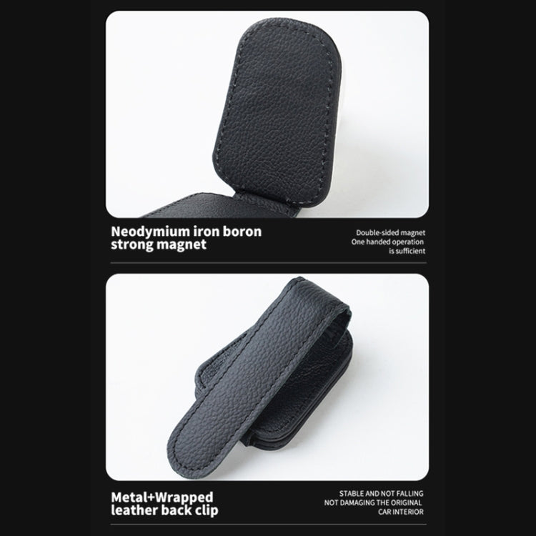 Car Sun Visor Glasses Clip Multi-functional Card Storage Bracket (Black) by buy2fix