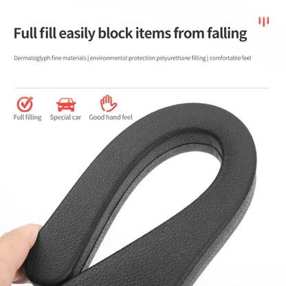 Car Seat Gap Bar Car Interior Armrest Box Gap Leak-proof Filler (Black) by buy2fix