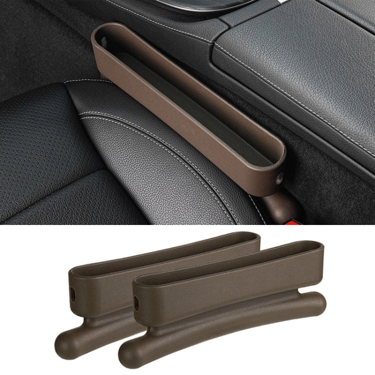Car Gap Storage Box Multifunctional Car Seat Crevice Storage Box, Specification: 1 Pair (Brown) by buy2fix
