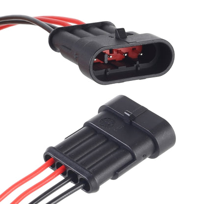 10pcs 4P Car Waterproof Plug Car Connector Plug-In, Length：10cm - Cables & Connectors by buy2fix | Online Shopping UK | buy2fix