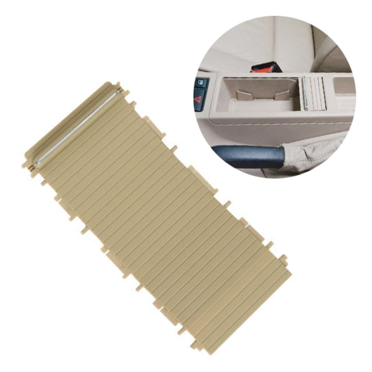 For BMW 3 Series E46 Left Driving Car Center Console Water Cup Holder Cover 51167038334(Beige) by buy2fix
