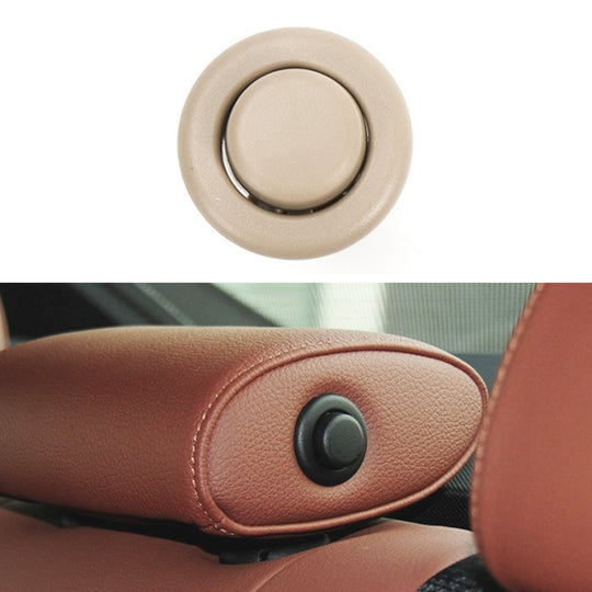 Pour BMW E90 / F18 conduite à gauche voiture siège arrière appui-tête bouton de commutation 52207251369-1 (Beige)