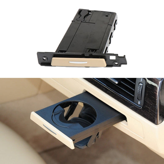 For BMW 3 Series E90 Left Driving Car Dashboard Right Side Water Cup Holder 5141 9173 473(Beige) by buy2fix