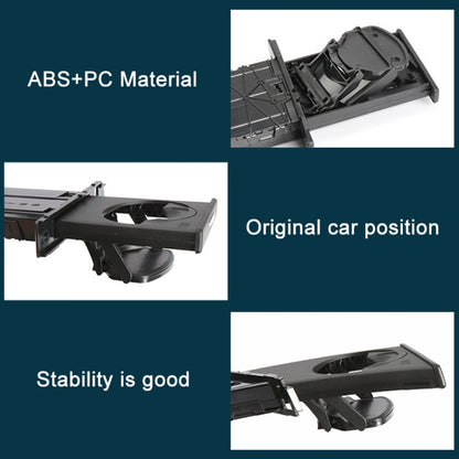 For BMW 3 Series E90 Left Driving Car Dashboard Right Side Water Cup Holder 5141 9173 469(Black) by buy2fix