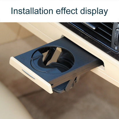 For BMW 3 Series E90 Left Driving Car Dashboard Right Side Water Cup Holder 5141 9173 469(Black) by buy2fix