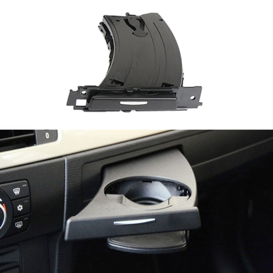 Pour BMW série 3 E90 conduite à gauche tableau de bord de voiture côté gauche porte-gobelet d'eau 5141 9173 463 (noir)