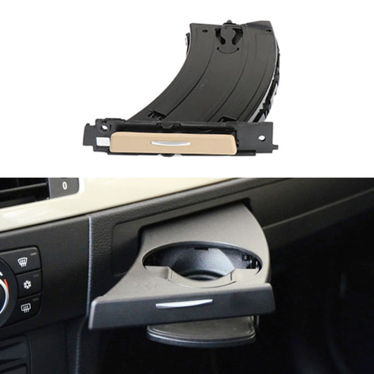 Pour BMW série 3 E90 conduite à gauche tableau de bord de voiture côté gauche porte-gobelet d'eau 5141 9173 467 (Beige)
