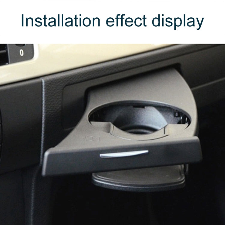 For BMW 3 Series E90 Left Driving Car Dashboard Left Side Water Cup Holder 5141 9173 467(Beige) by buy2fix