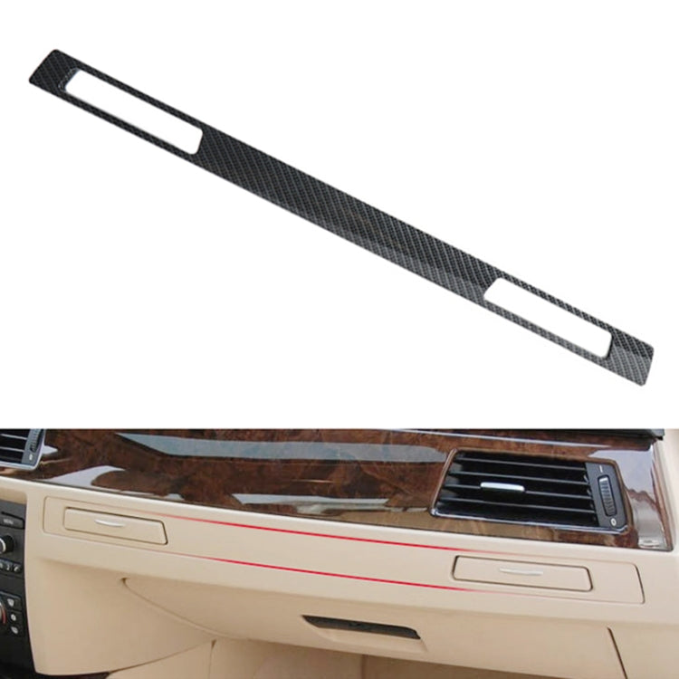 For BMW 3 Series E90 Left Driving Dashboard Water Cup Holder Decorative Frame 5145 7138 797-CT(Carbon Fiber Black) by buy2fix