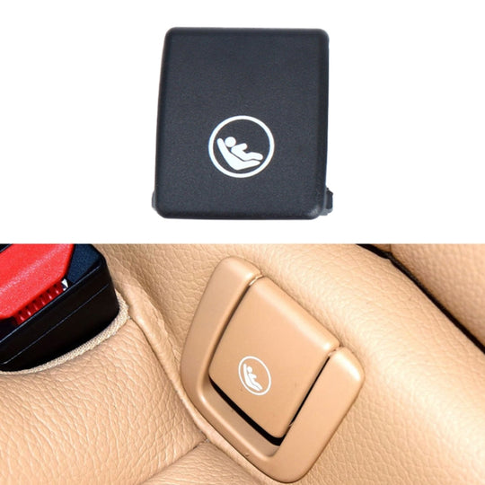Child Seat Rear Row Seat Safety Belt Anchor Cover For volvo V90 / S90 / S60 / XC40 / XC60, Left-Drive(Black)