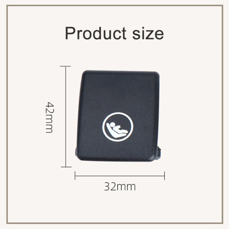 Child Seat Rear Row Seat Safety Belt Anchor Cover For volvo V90 / S90 / S60 / XC40 / XC60, Left-Drive(Brown) by buy2fix