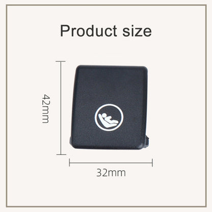 Child Seat Rear Row Seat Safety Belt Anchor Cover For volvo V90 / S90 / S60 / XC40 / XC60, Left-Drive(Black) - Auto Fastener & Clips by buy2fix | Online Shopping UK | buy2fix