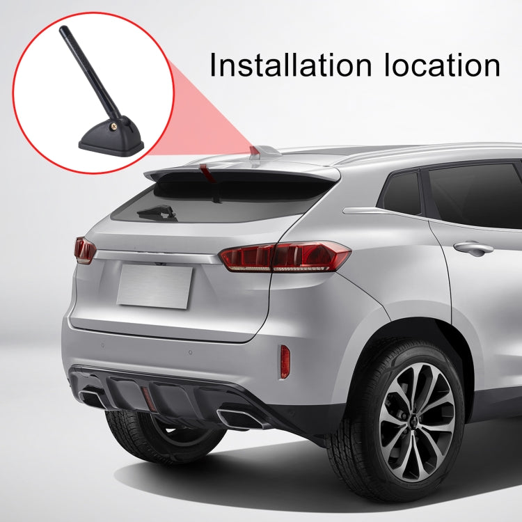 YQ-606A 11.5x1.3cm Car Roof Antenna Shape Decorator by buy2fix