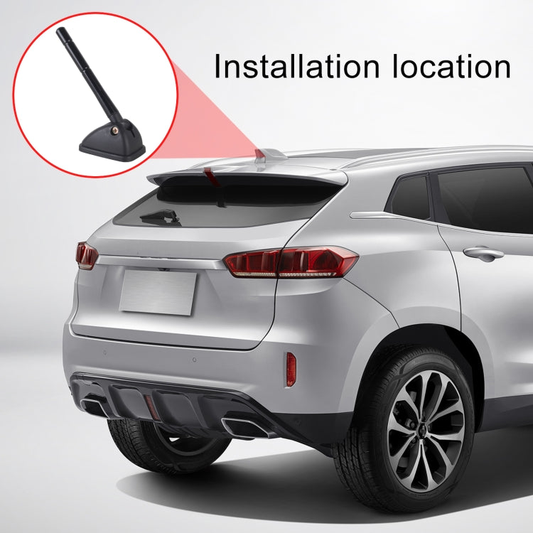 YQ-611A 11.5x1.4cm Car Roof Antenna Shape Decorator by buy2fix