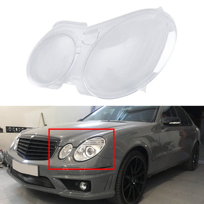 For Mercedes-Benz E-Class W211 2002-2008 Car Left Side Headlight Transparent Protective Cover 2118202961 - Car Light Accessories by buy2fix | Online Shopping UK | buy2fix