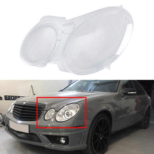 For Mercedes-Benz E-Class W211 2002-2008 Car Left Side Headlight Transparent Protective Cover 2118202961 - Car Light Accessories by buy2fix | Online Shopping UK | buy2fix