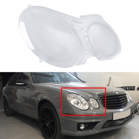 For Mercedes-Benz E-Class W211 2002-2008 Car Right Side Headlight Transparent Protective Cover 2118203061 - Car Light Accessories by buy2fix | Online Shopping UK | buy2fix