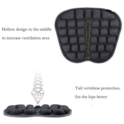 IN-SC003 Car Office Inflatable Airbag Seat Cushion, Style: Manual Inflation (Black) - Seat Accessories by buy2fix | Online Shopping UK | buy2fix