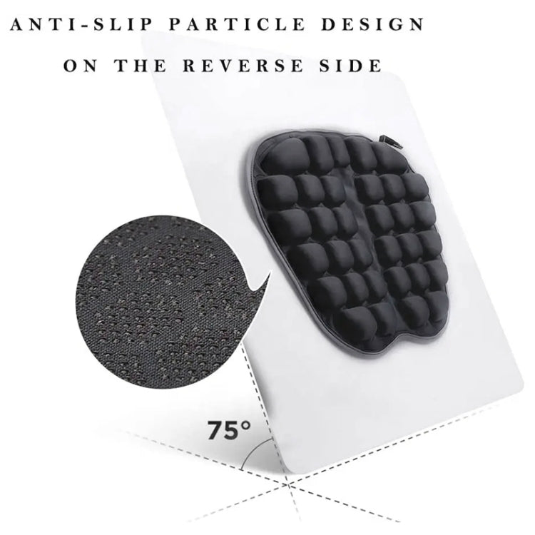 IN-SC003 Car Office Inflatable Airbag Seat Cushion, Style: Manual Inflation (Black) - Seat Accessories by buy2fix | Online Shopping UK | buy2fix
