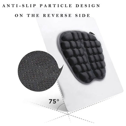 IN-SC003 Car Office Inflatable Airbag Seat Cushion, Style: Manual Inflation (Black) - Seat Accessories by buy2fix | Online Shopping UK | buy2fix