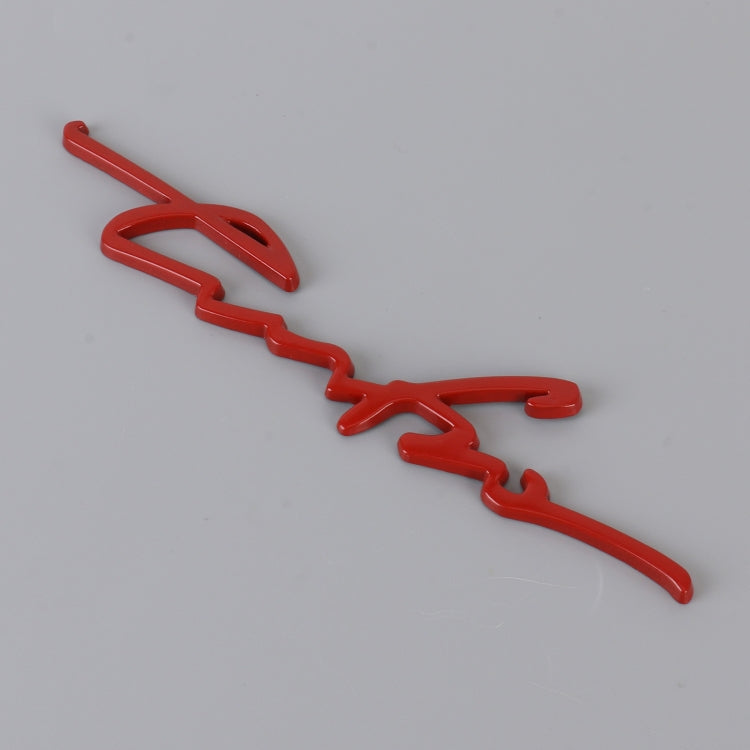 Car Personalized Aluminum Alloy Decorative Stickers, Size: 16x3.5x0.4cm (Red) by buy2fix