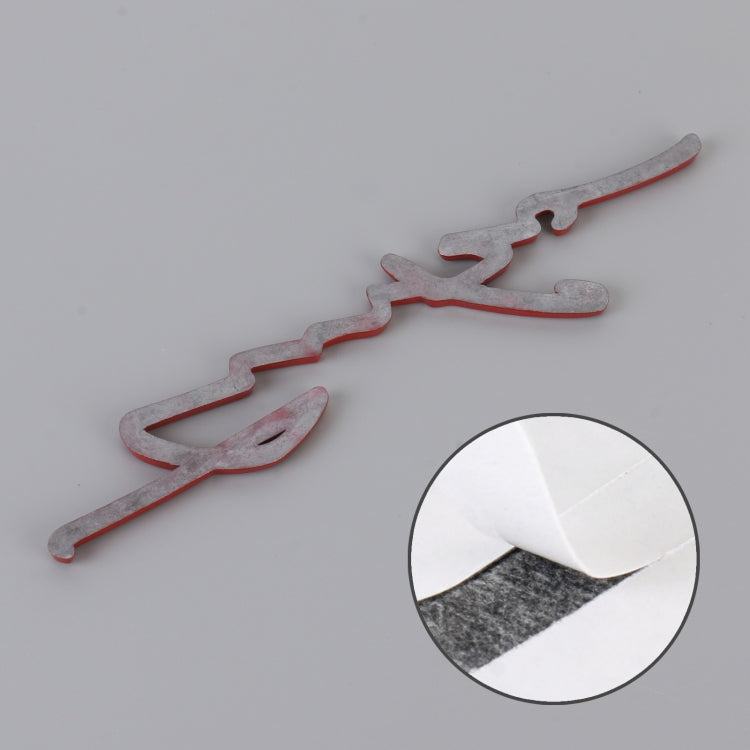 Car Personalized Aluminum Alloy Decorative Stickers, Size: 16x3.5x0.4cm (Red) by buy2fix