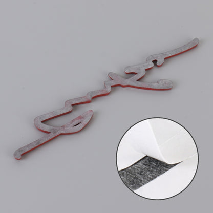 Car Personalized Aluminum Alloy Decorative Stickers, Size: 16x3.5x0.4cm (Red) by buy2fix