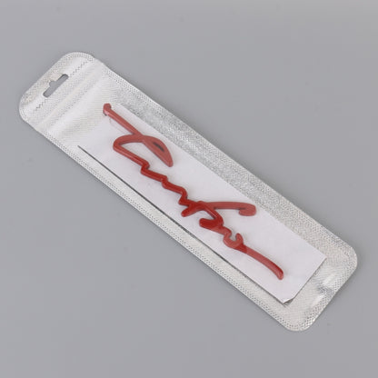 Car Personalized Aluminum Alloy Decorative Stickers, Size: 16x3.5x0.4cm (Red) by buy2fix