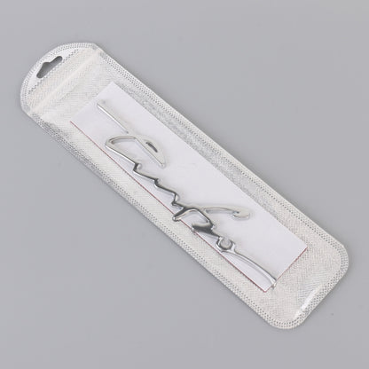 Car Personalized Aluminum Alloy Decorative Stickers, Size: 16x3.5x0.4cm (Silver) by buy2fix