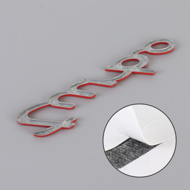 Car TURBO Personalized Aluminum Alloy Decorative Stickers, Size: 13x3x0.3cm (Red) by buy2fix