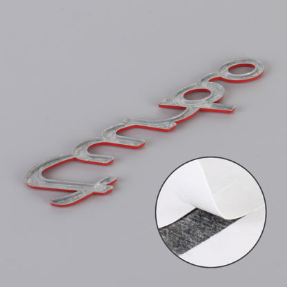 Car TURBO Personalized Aluminum Alloy Decorative Stickers, Size: 13x3x0.3cm (Red) by buy2fix
