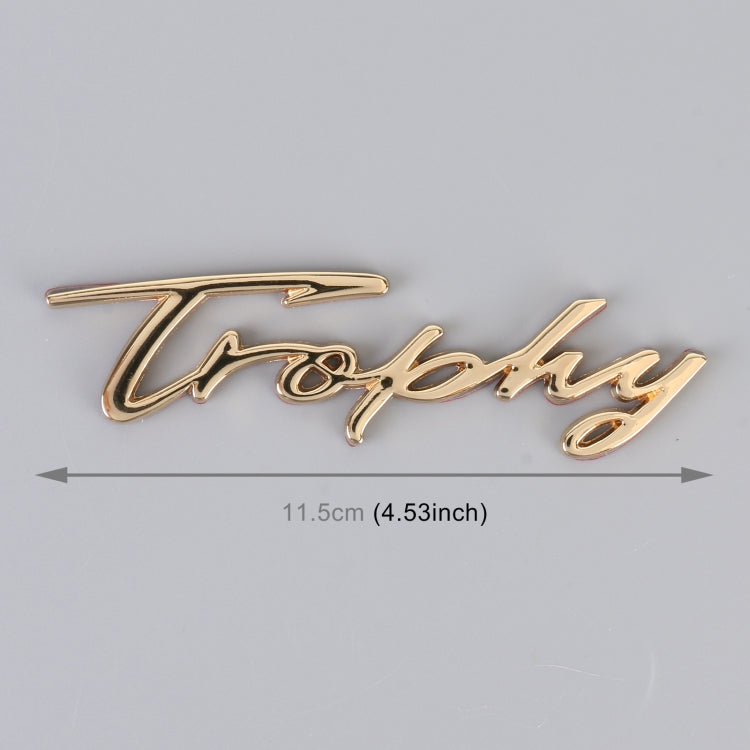 Car TROPHY Personalized Aluminum Alloy Decorative Stickers, Size: 11.5x2.5x0.35cm (Gold) by buy2fix
