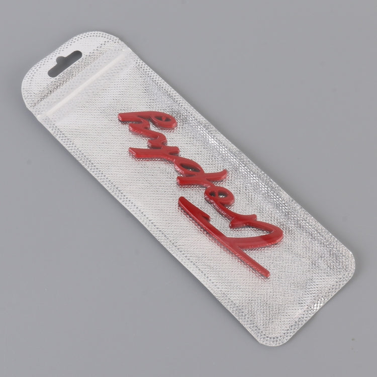 Car TROPHY Personalized Aluminum Alloy Decorative Stickers, Size: 11.5x2.5x0.35cm (Red) by buy2fix