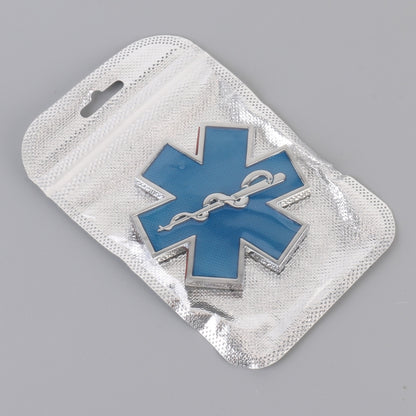 Car Star of Life Personalized Aluminum Alloy Decorative Stickers, Size: 6.5x0.5cm (Blue) by buy2fix