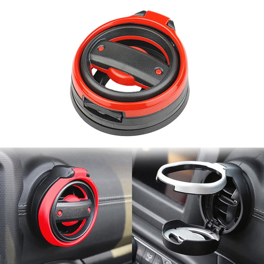 For Jeep Wrangler JK 2007-2017 JL / JT 2018+ Car Air Conditioner Air Vent Water Cup Holder (Red) - Car Drink Holders by buy2fix | Online Shopping UK | buy2fix