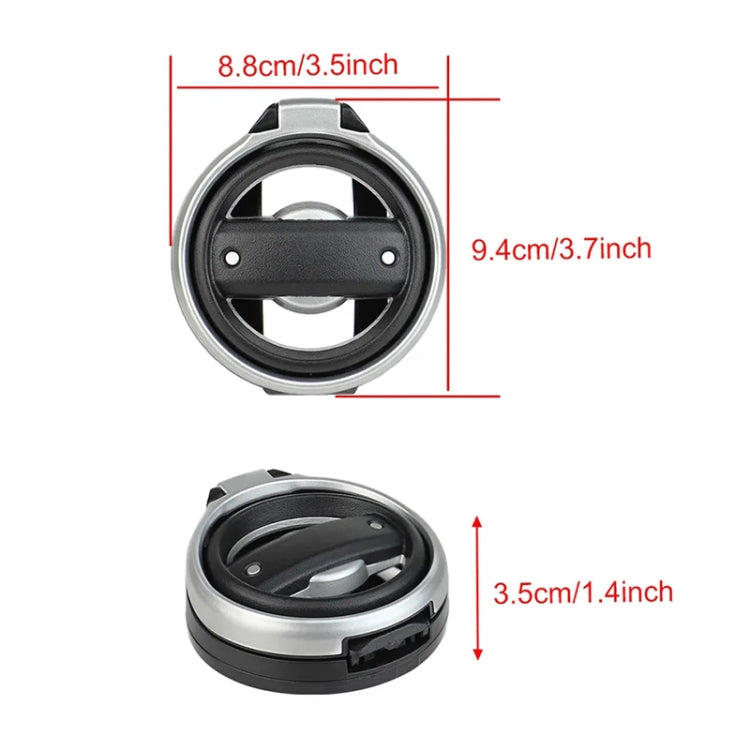 For Jeep Wrangler JK 2007-2017 JL / JT 2018+ Car Air Conditioner Air Vent Water Cup Holder (Silver) by buy2fix