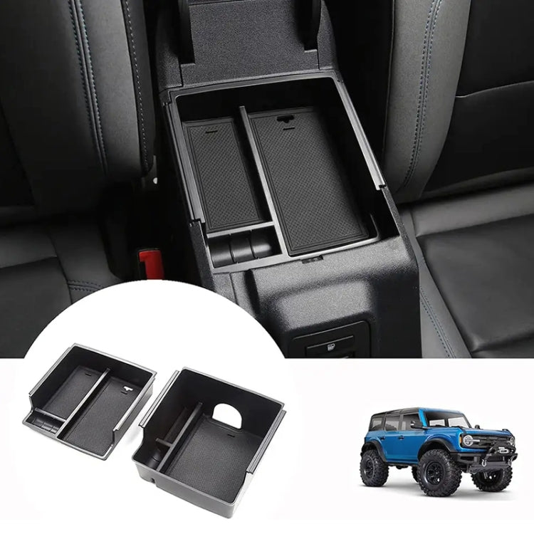 For Ford Bronco 2021 Car Armrest Box Double Layer Storage Box by buy2fix