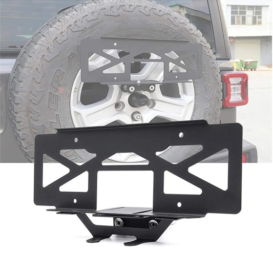 For Jeep Wrangler JL 2018-2019 US Version Car Modified Tire License Plate Frame Mounting Bracket by buy2fix