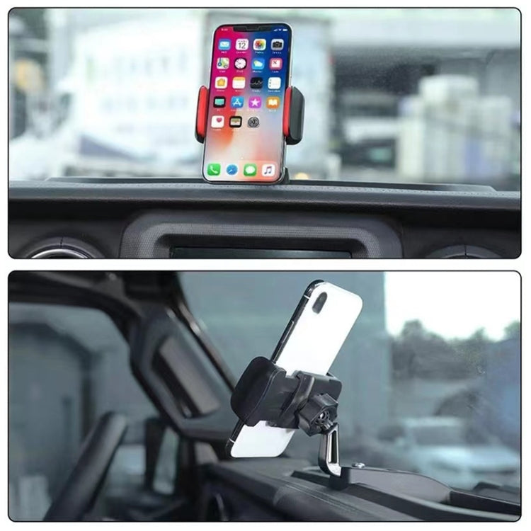 For Jeep Wrangler JL / JT 2018 Car Modified Dashboard Storage Box with Phone Navigation Bracket by buy2fix