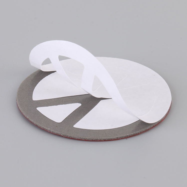 Car No Smoking Sign Personalized Aluminum Alloy Decorative Sticker, Size: 5 x 0.33cm (Silver) by buy2fix