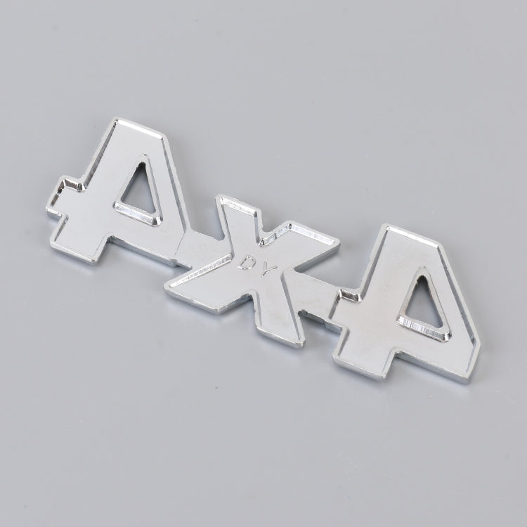 Car Number 4 x 4 Personalized Aluminum Alloy Decorative Sticker, Size: 9 x 3.5 x 2.3cm (Red) by buy2fix