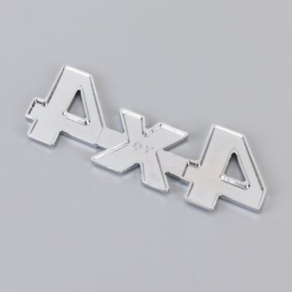 Car Number 4 x 4 Personalized Aluminum Alloy Decorative Sticker, Size: 9 x 3.5 x 2.3cm (Red) by buy2fix