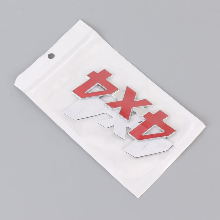 Car Number 4 x 4 Personalized Aluminum Alloy Decorative Sticker, Size: 9 x 3.5 x 2.3cm (Red) by buy2fix