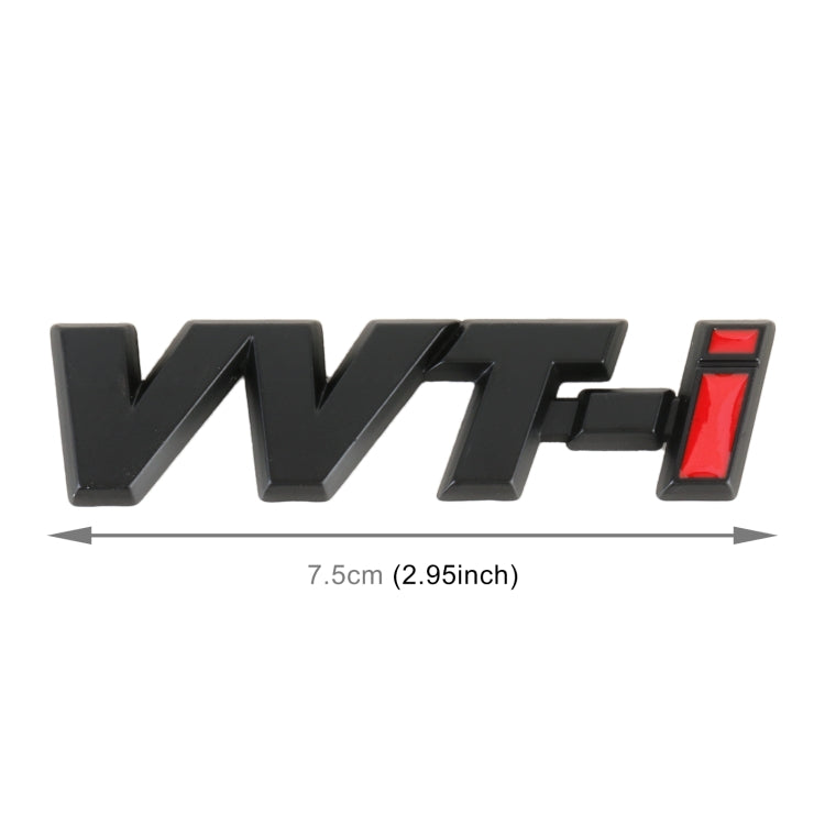 Car WT-i Personalized Aluminum Alloy Decorative Stickers, Size:7.5 x 2cm (Black) by buy2fix