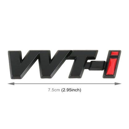 Car WT-i Personalized Aluminum Alloy Decorative Stickers, Size:7.5 x 2cm (Black) by buy2fix